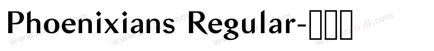 Phoenixians Regular字体转换
